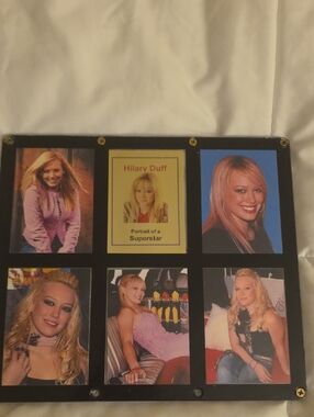 Hilary Duff Collage Photo Frame - Black